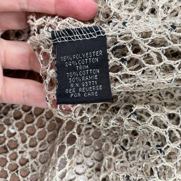 Mirror Image Y2K cardigan short sleeve beige goblin cottage whimsygoth grunge S - Picture 9 of 9